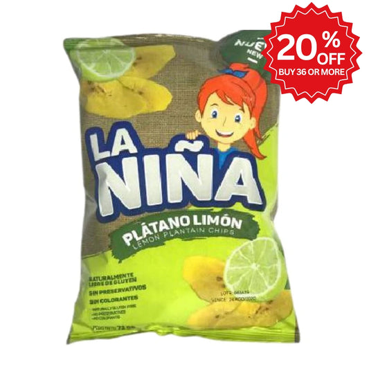 Lime Green Plantain Chips La Nina (72g)