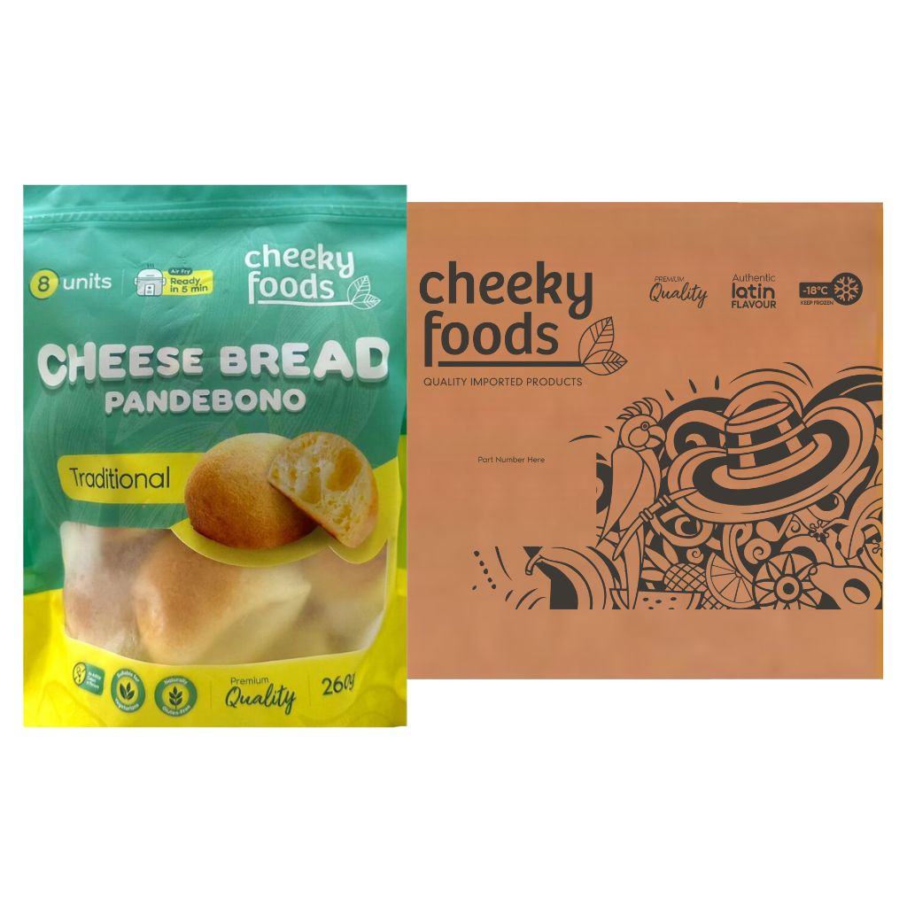 Frozen Pandebono Cheese Bread Traditional x 8 (260g)