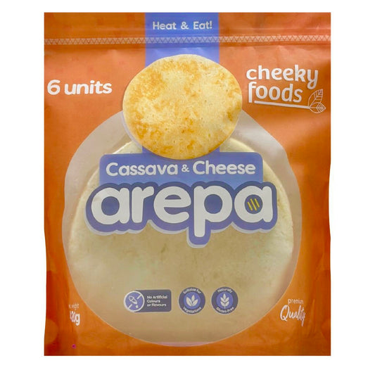 Cassava & Cheese Arepa Cheeky Foods x 6 (420g)