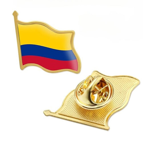 Colombian Flag Lapel Pin (2.5cm x 2cm)