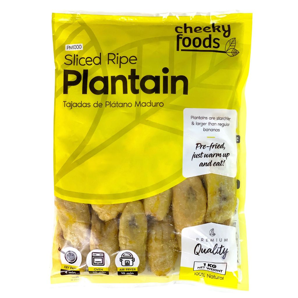 Frozen Sliced Ripe Plantain Cheeky Foods (1kg)